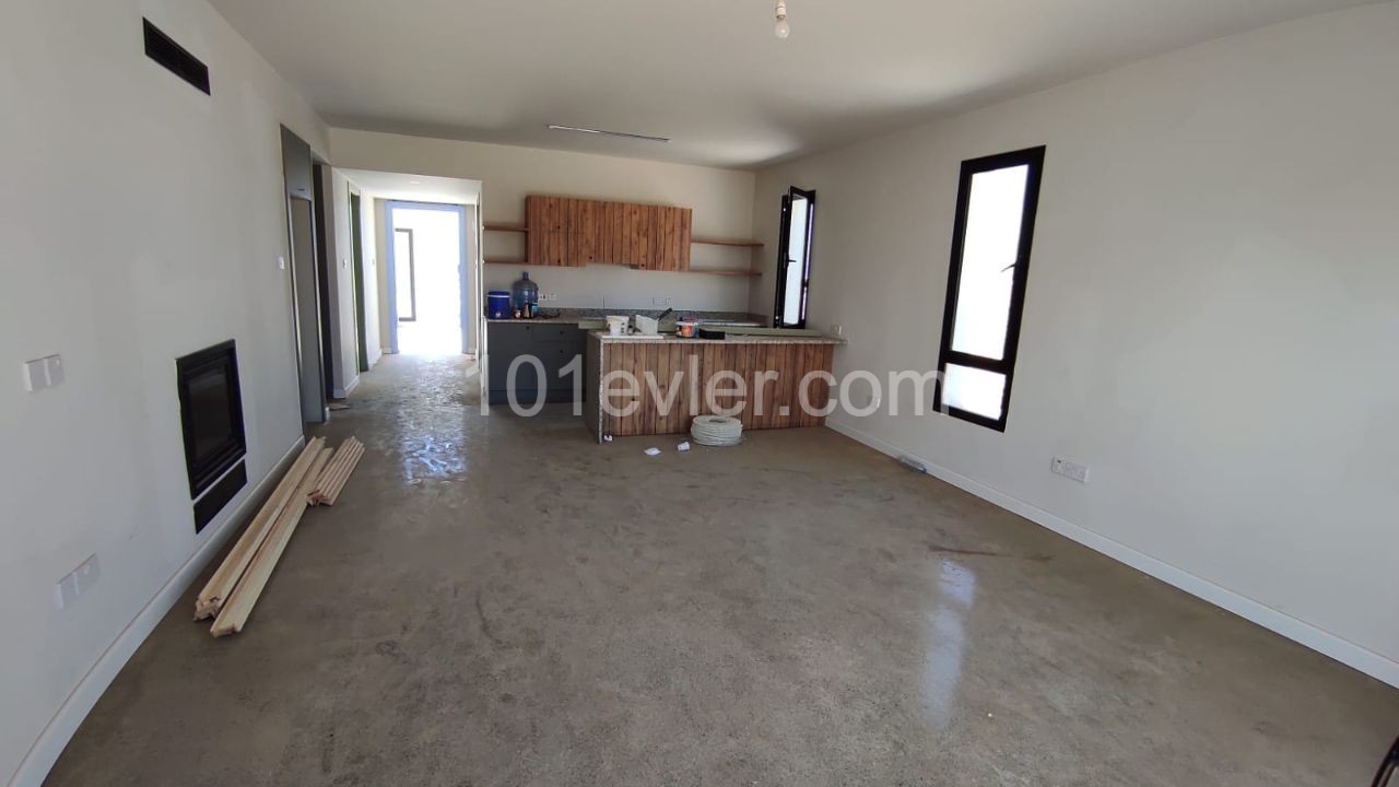 3+1 DETACHED HOUSE FOR SALE IN DIPKARPAZ, 10 MINUTES WALKING FROM AYFILON BEACH, WITH STUNNING MOUNTAIN AND NATURE VIEW