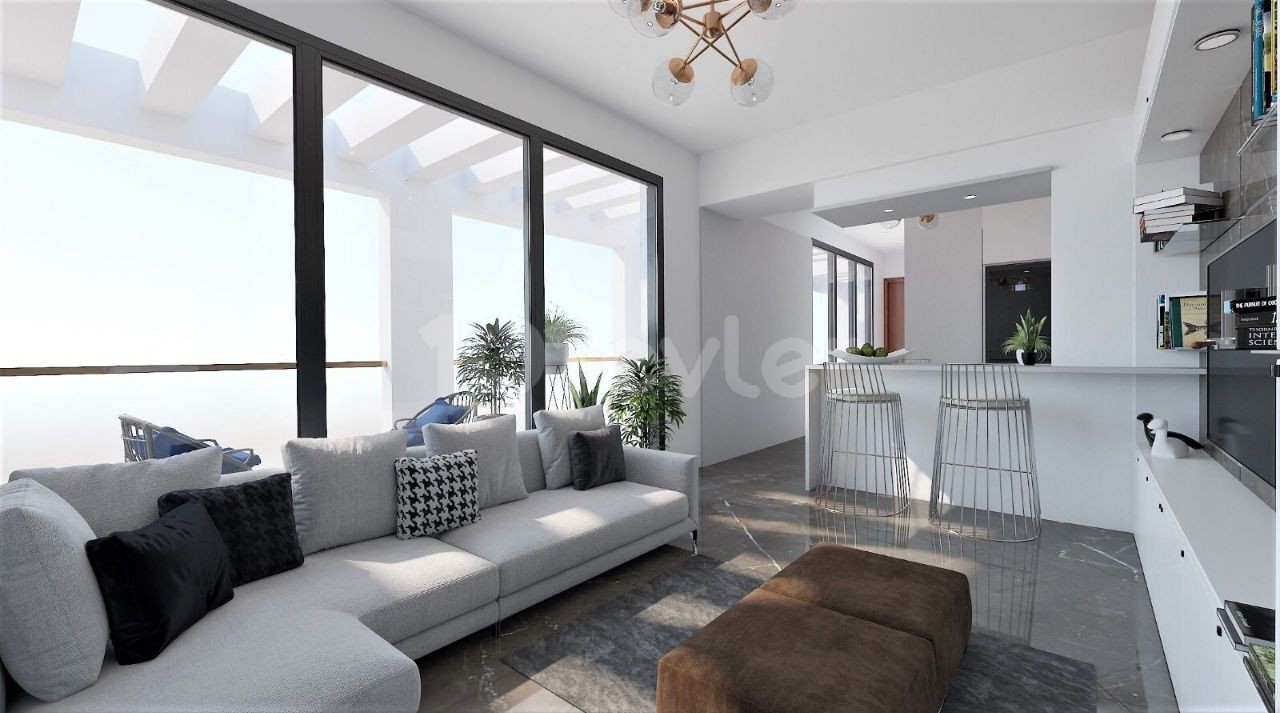 A PENTHOUSE FOR 78,000 POUNDS AT AN UNMISSABLE PRICE IN YENIBOGAZ. IT IS BUILT WITH 1ST CLASS MATERIALS 600 METERS FROM THE SEA. DELIVERY DATE October 2022 ** 