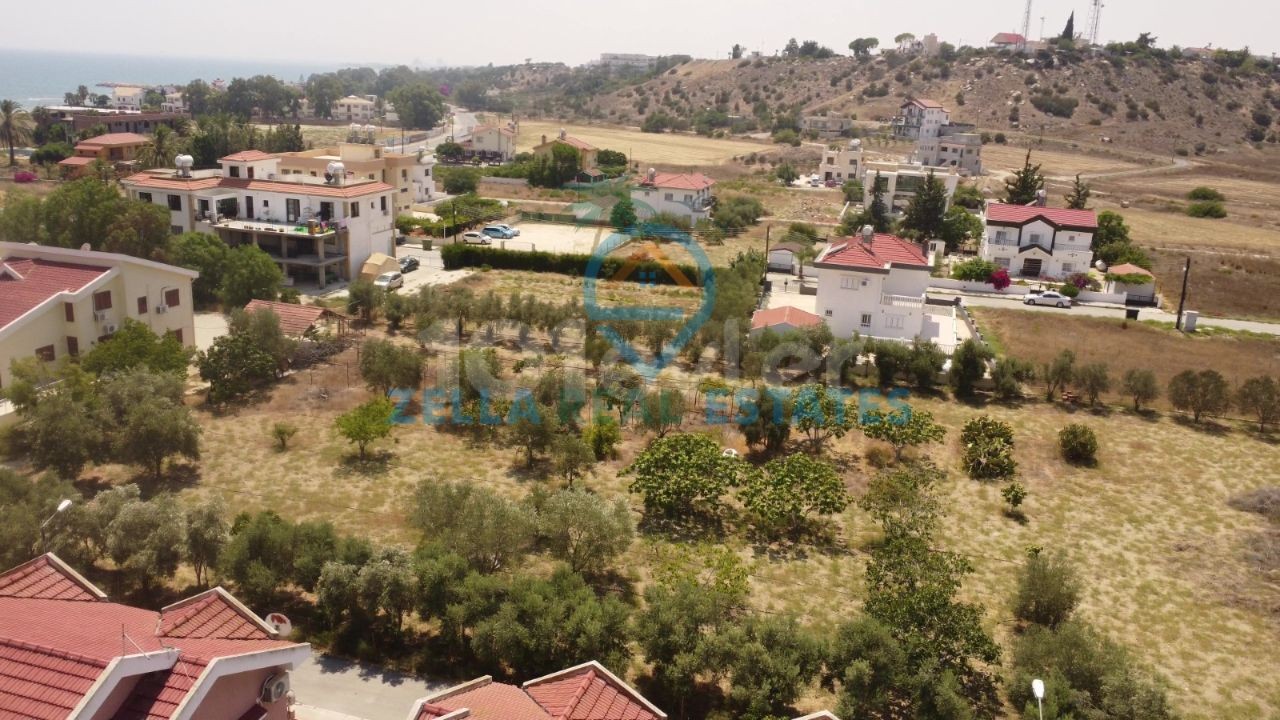 Iskele Bosphorus, 7 acres of land for sale with a villa in it ** 