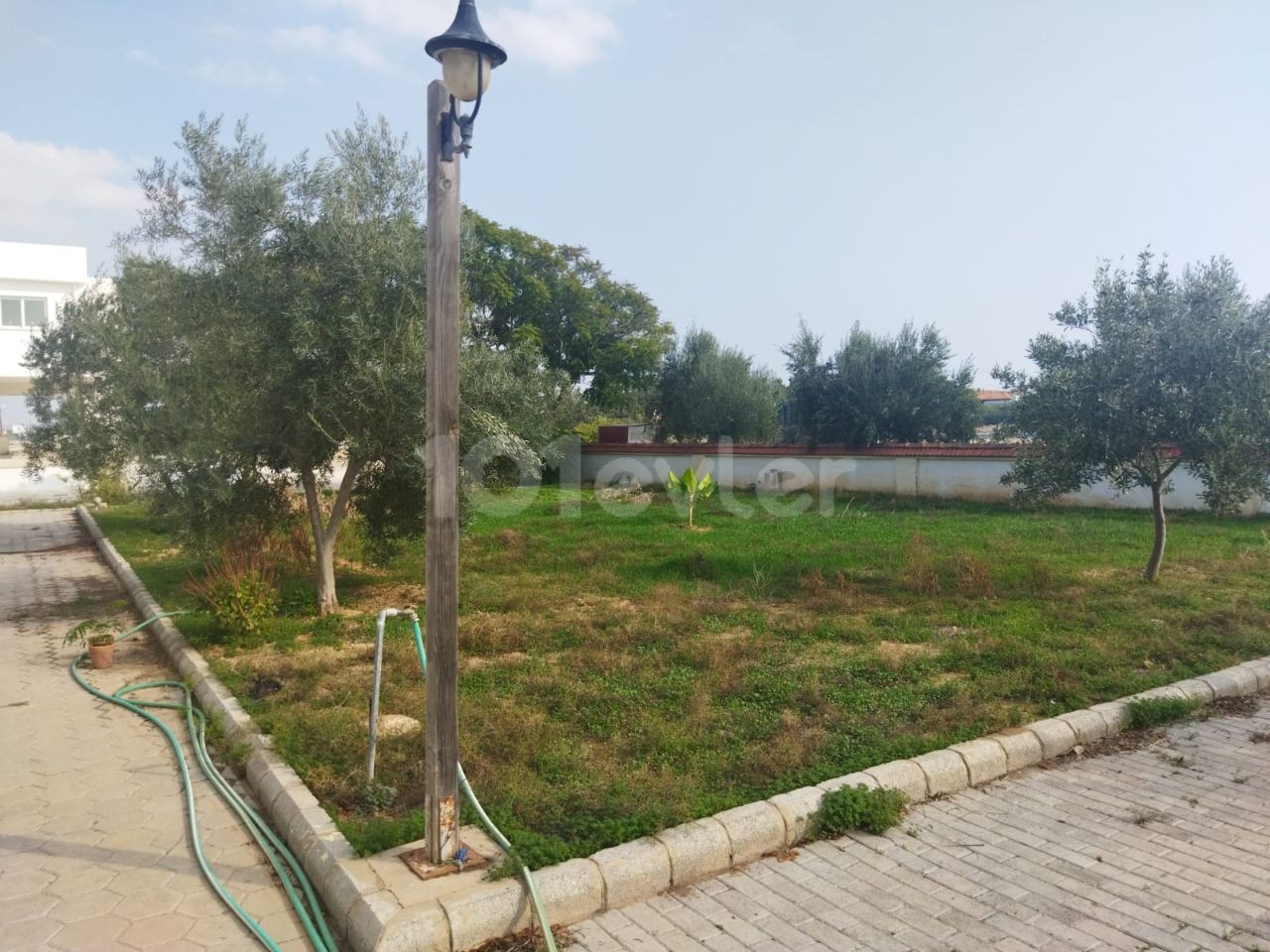 Iskele Bosphorus, 7 acres of land for sale with a villa in it ** 