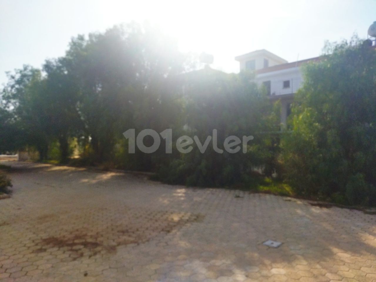 Iskele Bosphorus, 7 acres of land for sale with a villa in it ** 