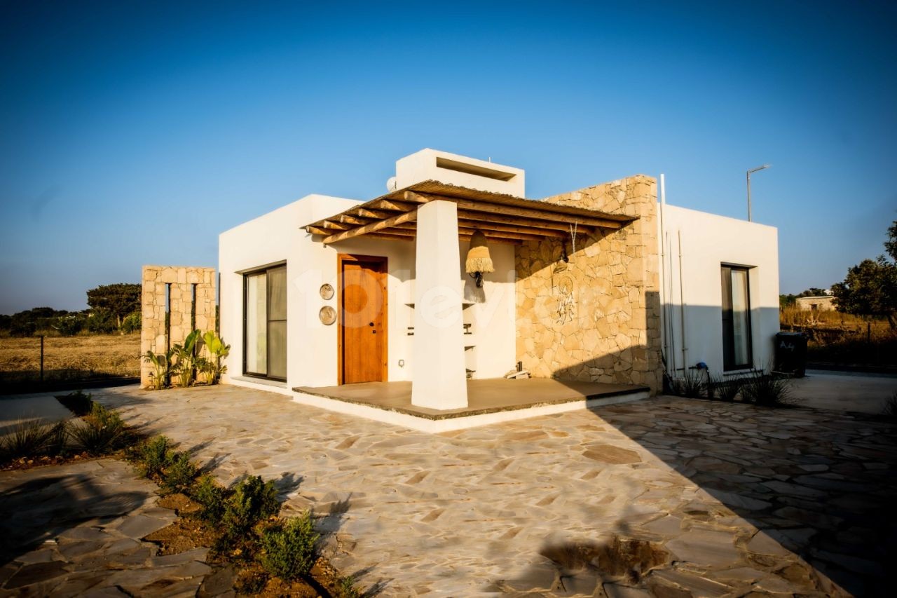 2+1 furnished villa for sale in a perfect site where green and blue meet in Dipkarpaz