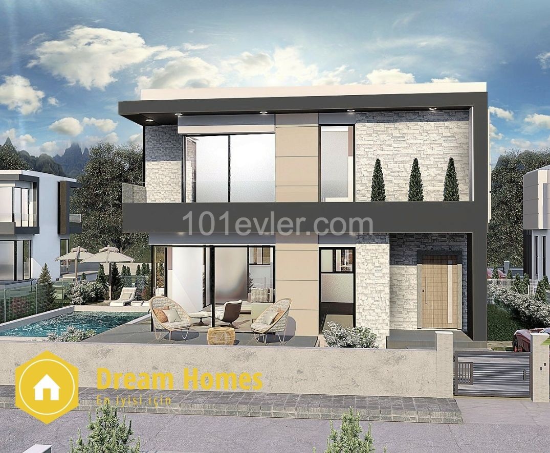 Kıbrıs Girne Alsancak'ta Satılık 3+1 Lüks Villa