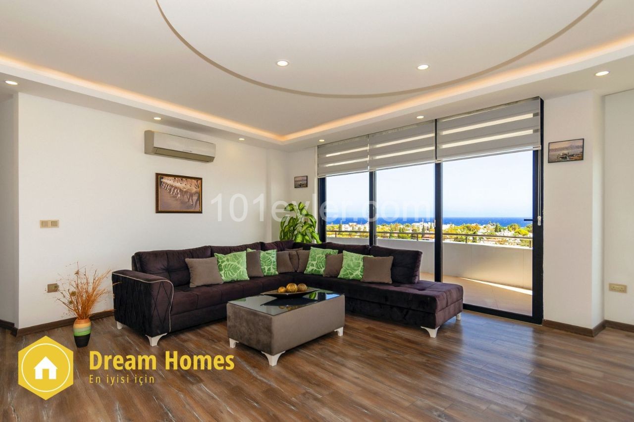2+1 Apartment for Rent with Magnificent Mountain and Sea Views in Kyrenia Central Cyprus ** 