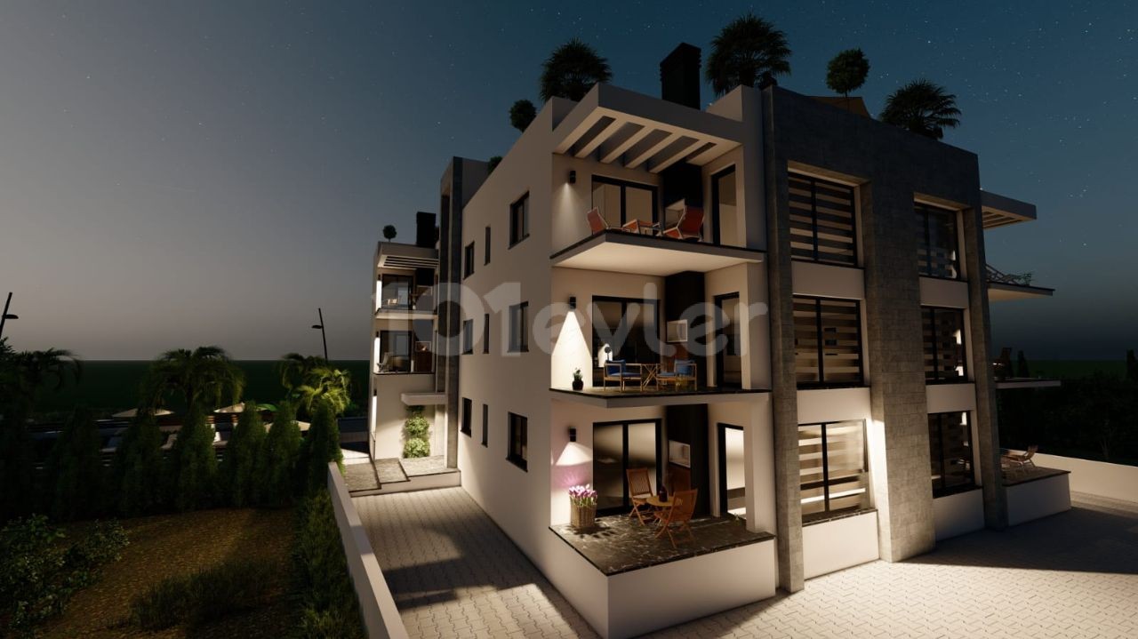 2+1 LUXURY APARTMENTS FOR SALE IN ALSANCAK, KYRENIA, CYPRUS, WITH ON-SITE, EN SUITE BATHROOM, SHARED SWIMMING POOL ** 