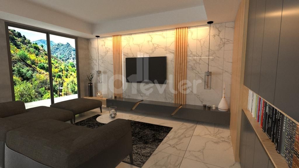 3 + 1 LUXUS-PENTHOUSE-WOHNUNG ZUM VERKAUF, SPEZIELL ENTWORFEN IN ZYPERN ZENTRUM MIT POOL IN KYRENIA ** 