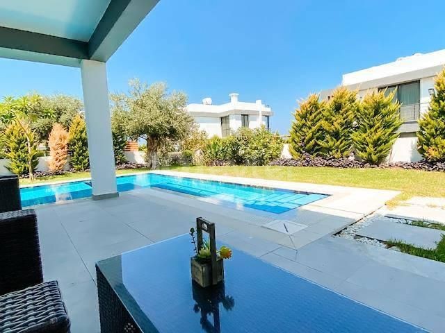 CYPRUS KYRENIA ALSANCAK 3 + 1 LUXURY VILLA FOR SALE WITH PRIVATE POOL, FULLY FURNISHED, CENTRAL AIR CONDITIONING SYSTEM ** 