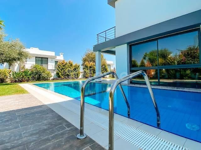 CYPRUS KYRENIA ALSANCAK 3 + 1 LUXURY VILLA FOR SALE WITH PRIVATE POOL, FULLY FURNISHED, CENTRAL AIR CONDITIONING SYSTEM ** 