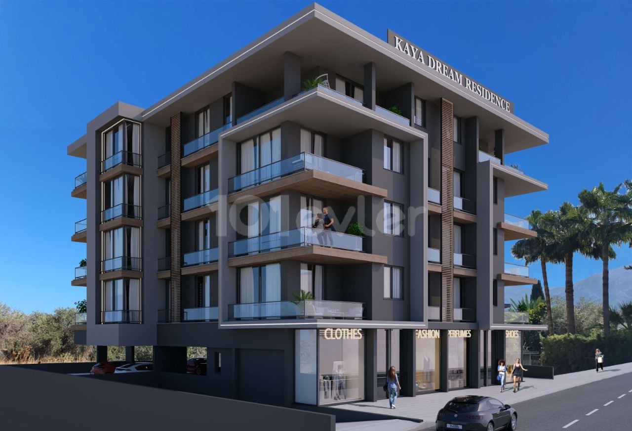 3+1 LUXUS-WOHNUNG ZUM VERKAUF MIT HERRLICHEM BERG-UND MEERBLICK, ÜBERDACHTER PARKPLATZ UND GEWERBEGENEHMIGUNG AUF ZYPERN KYRENIA BELLAPAIS STRAßE ** 