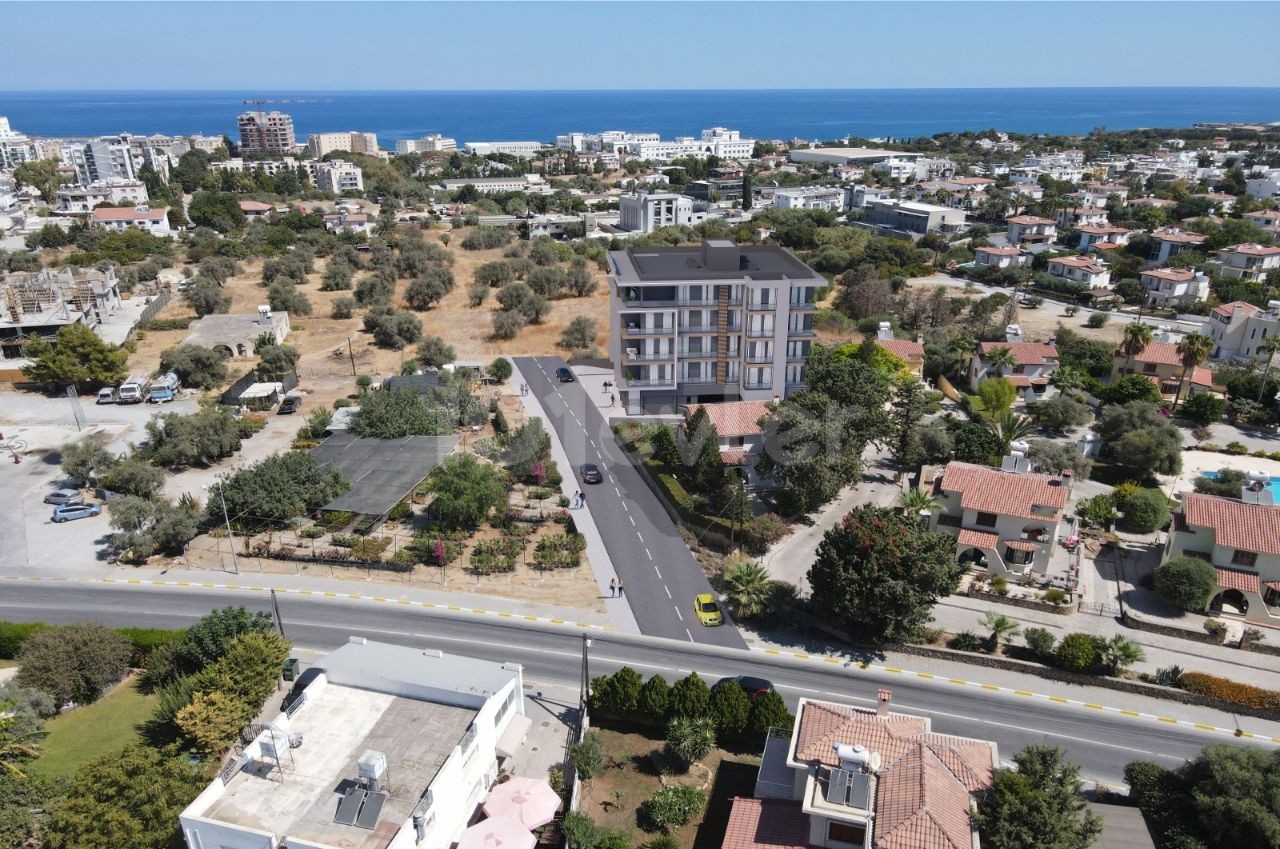 CYPRUS KYRENIA 3 + 1 LUXURY APARTMENT FOR SALE ON BELLAPAIS ROAD WITH MAGNIFICENT MOUNTAIN AND SEA VIEWS, INDOOR PARKING AND COMMERCIAL PERMIT ** 