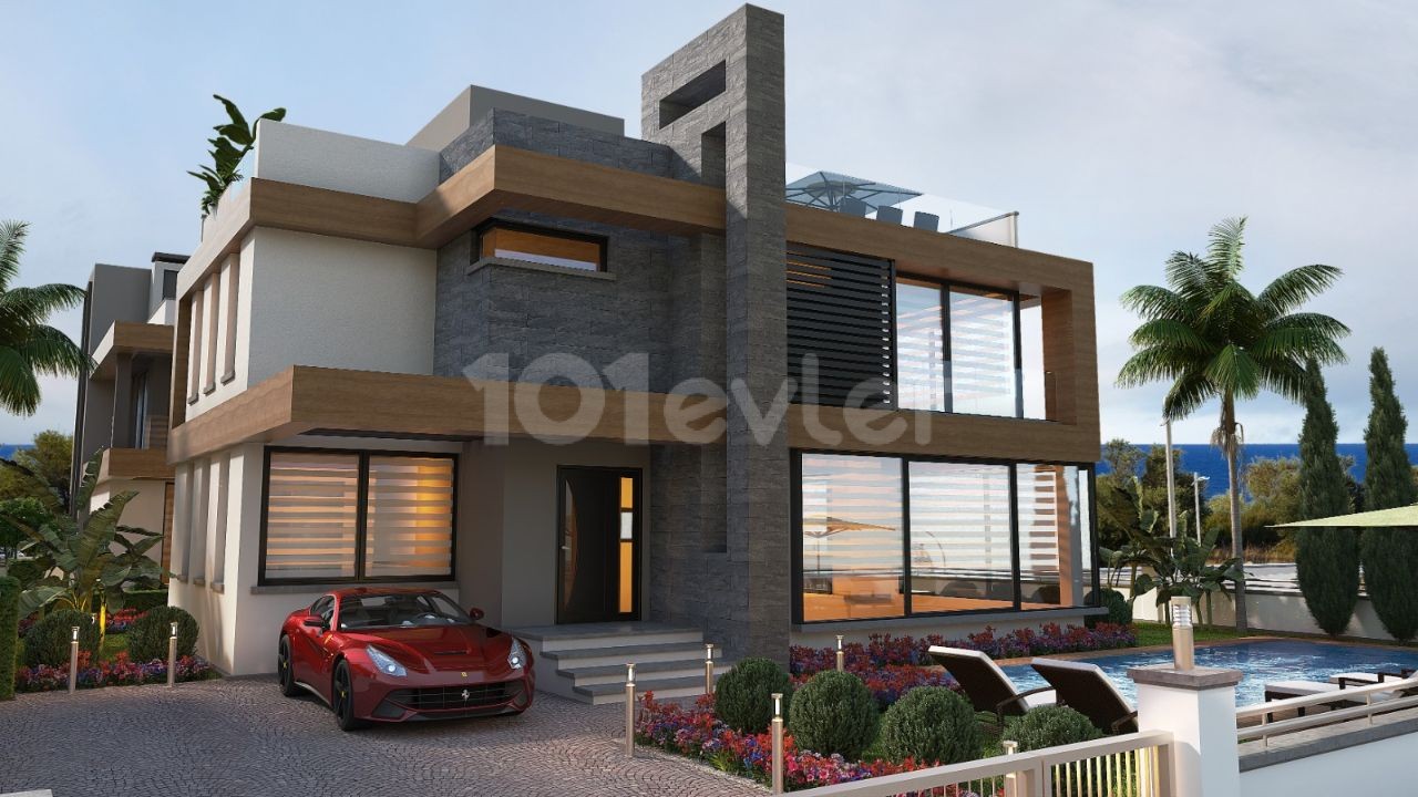 4+1 LUXURIOUS VILLA WITH AND WITHOUT A POOL FOR SALE IN ÇATALKOY, CYPRUS, GIRNE