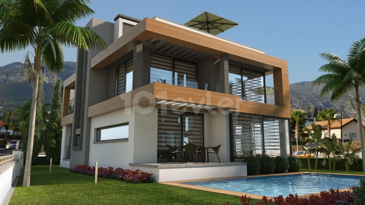 4+1 LUXURIOUS VILLA WITH AND WITHOUT A POOL FOR SALE IN ÇATALKOY, CYPRUS, GIRNE