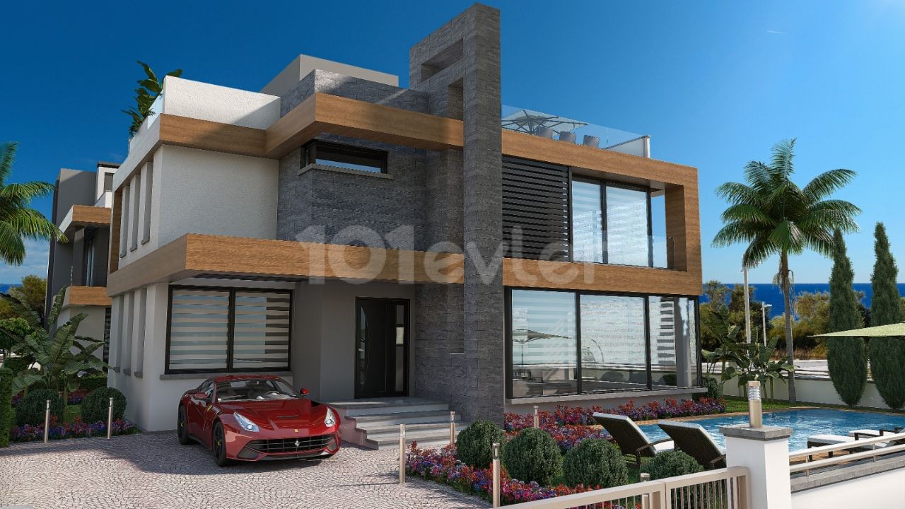 4+1 LUXURIOUS VILLA WITH AND WITHOUT A POOL FOR SALE IN ÇATALKOY, CYPRUS, GIRNE