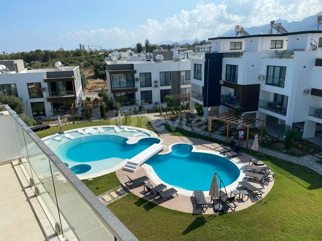 FULLY FURNISHED 3+1 TRIPLEX VILLA FOR SALE IN CYPRUS GIRNE ZEYTİNLİK AREA WITHIN A 3+1 SITE WITH POOL