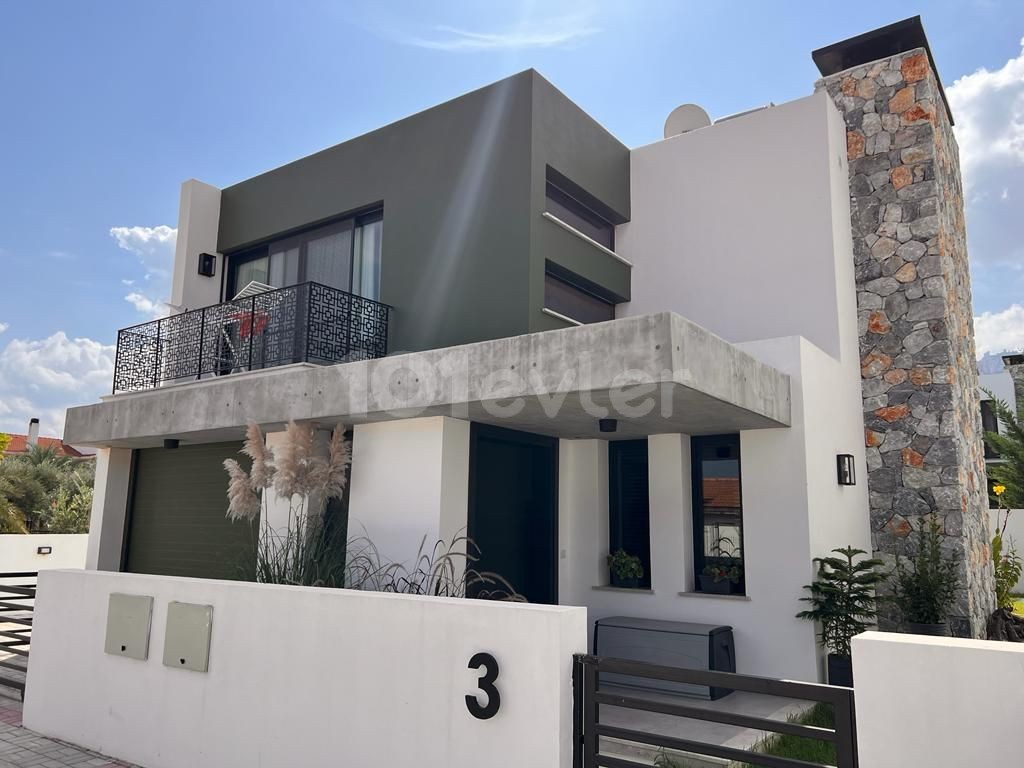 FULLY FURNISHED 3+1 LUXURY VILLA FOR SALE IN CYPRUS GIRNE OLEY GROVE REGION WITH ITS GORGEOUS GARDEN AND LOCATION IN INTEX WITH NATURE