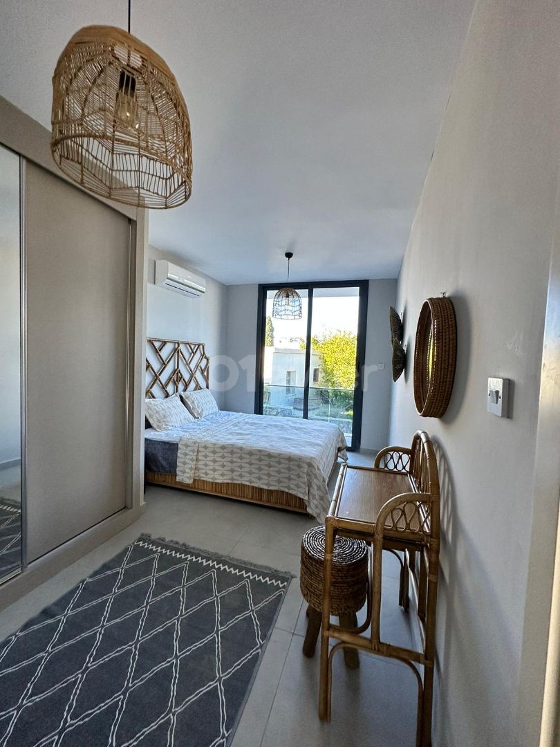 4+1 FLATS FOR SALE IN CYPRUS GIRNE ALSANCAK REGION WITH CLOSED PARKING PARKING, TERRACE, MOUNTAIN, SEA VIEW, TURN KEY AFTER 50% PAYMENT, 12 MONTHS MAINTENANCE.