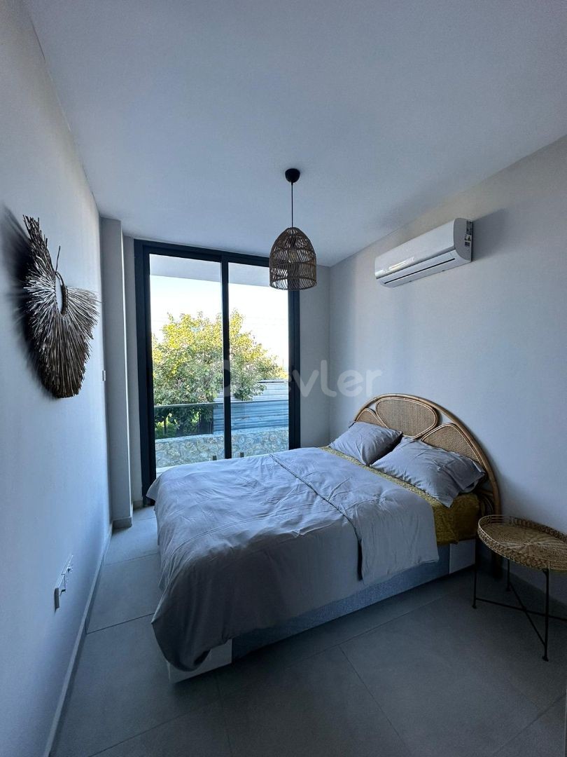 4+1 FLATS FOR SALE IN CYPRUS GIRNE ALSANCAK REGION WITH CLOSED PARKING PARKING, TERRACE, MOUNTAIN, SEA VIEW, TURN KEY AFTER 50% PAYMENT, 12 MONTHS MAINTENANCE.