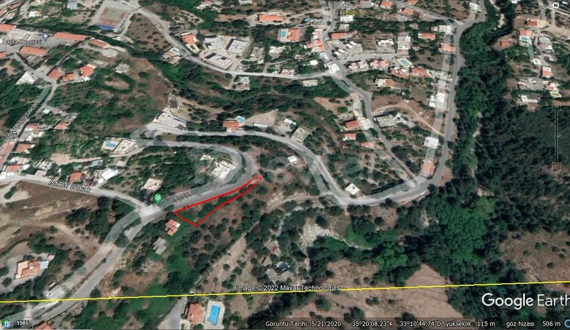 Residential Zoned Plot For Sale in Lapta, Kyrenia