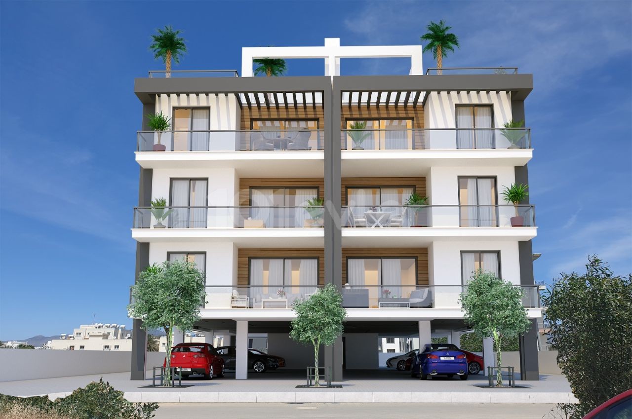 2+1 apartments for sale in Kucuk Kaymakli district 