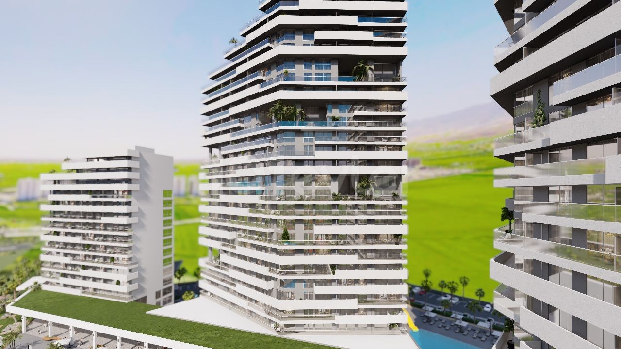 İskele Long Beach'de, Querencia Sitesinde Satılık 2+1 Daire