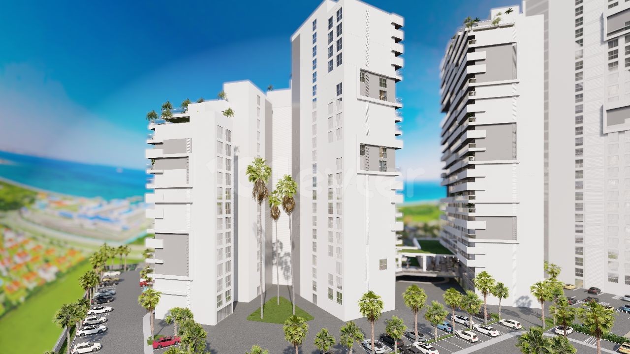 İskele Long Beach'de, Querencia Sitesinde Satılık 2+1 Daire