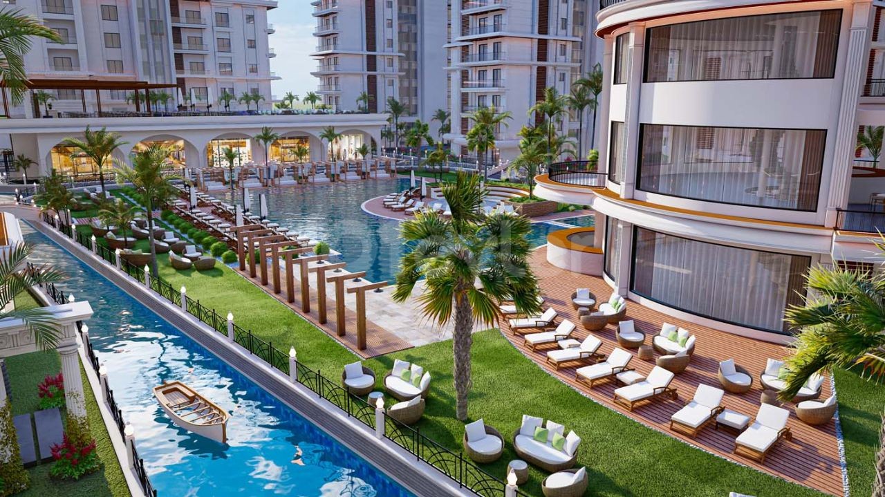 Iskele LongBeach Havuzlu Site İçerisinde 2+1 Daire 84 ay faizsiz taksitle