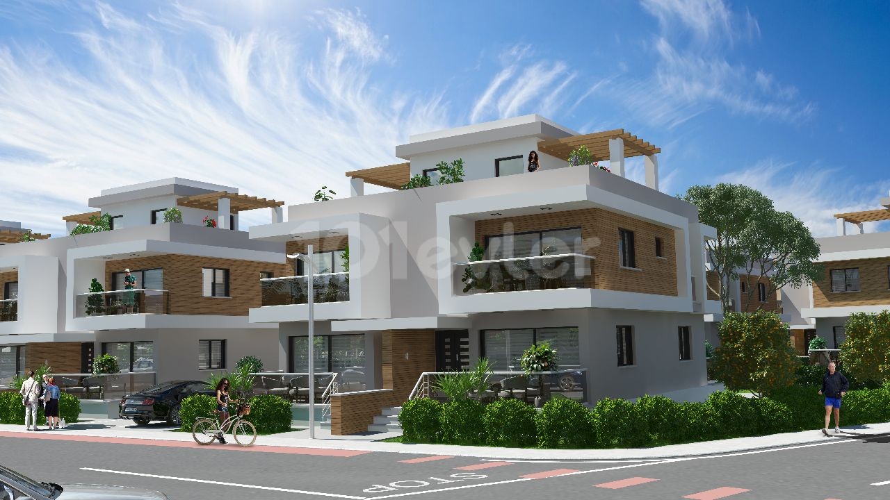 Long Beach/3+1 site içinde satılık/taksitli villa