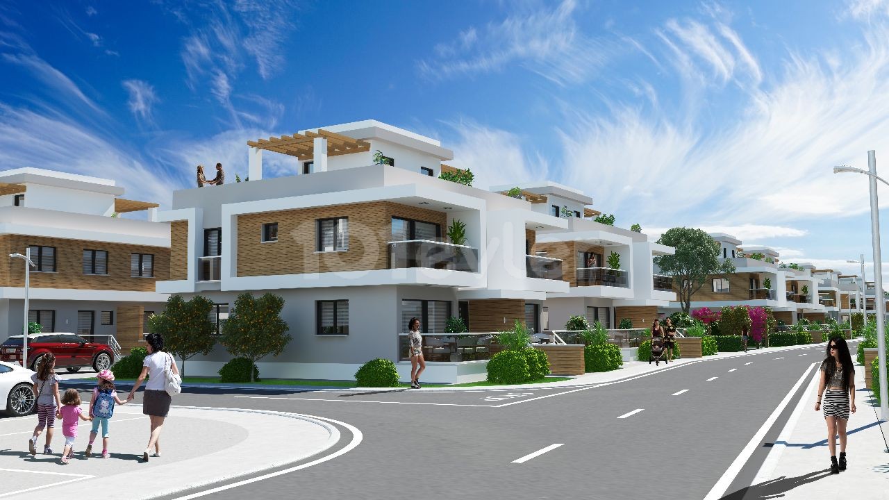 Long Beach/3+1 site içinde satılık/taksitli villa