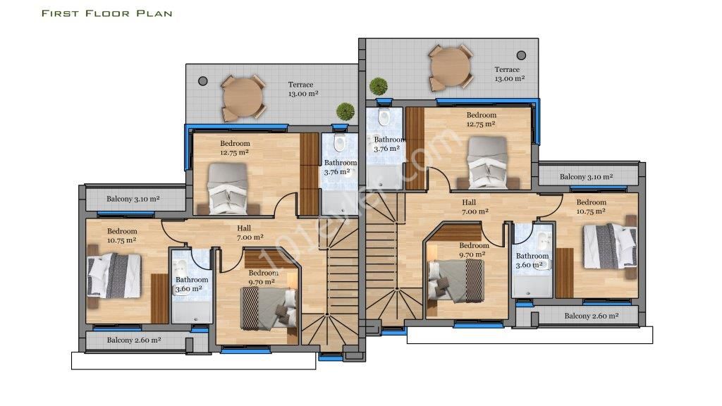 Semi Detached For Sale in Çatalköy, Kyrenia