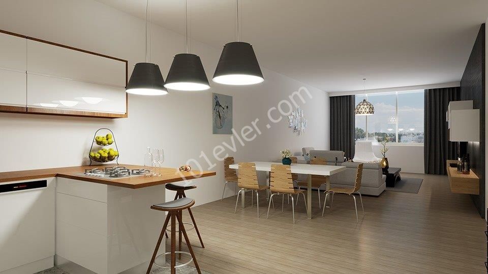 2+1 APARTMENTS FOR SALE, DESIGNED IN ACCORDANCE WITH MODERN ARCHITECTURE, WITHIN WALKING DISTANCE OF THE SEA IN THE CENTER OF KYRENIA ** 