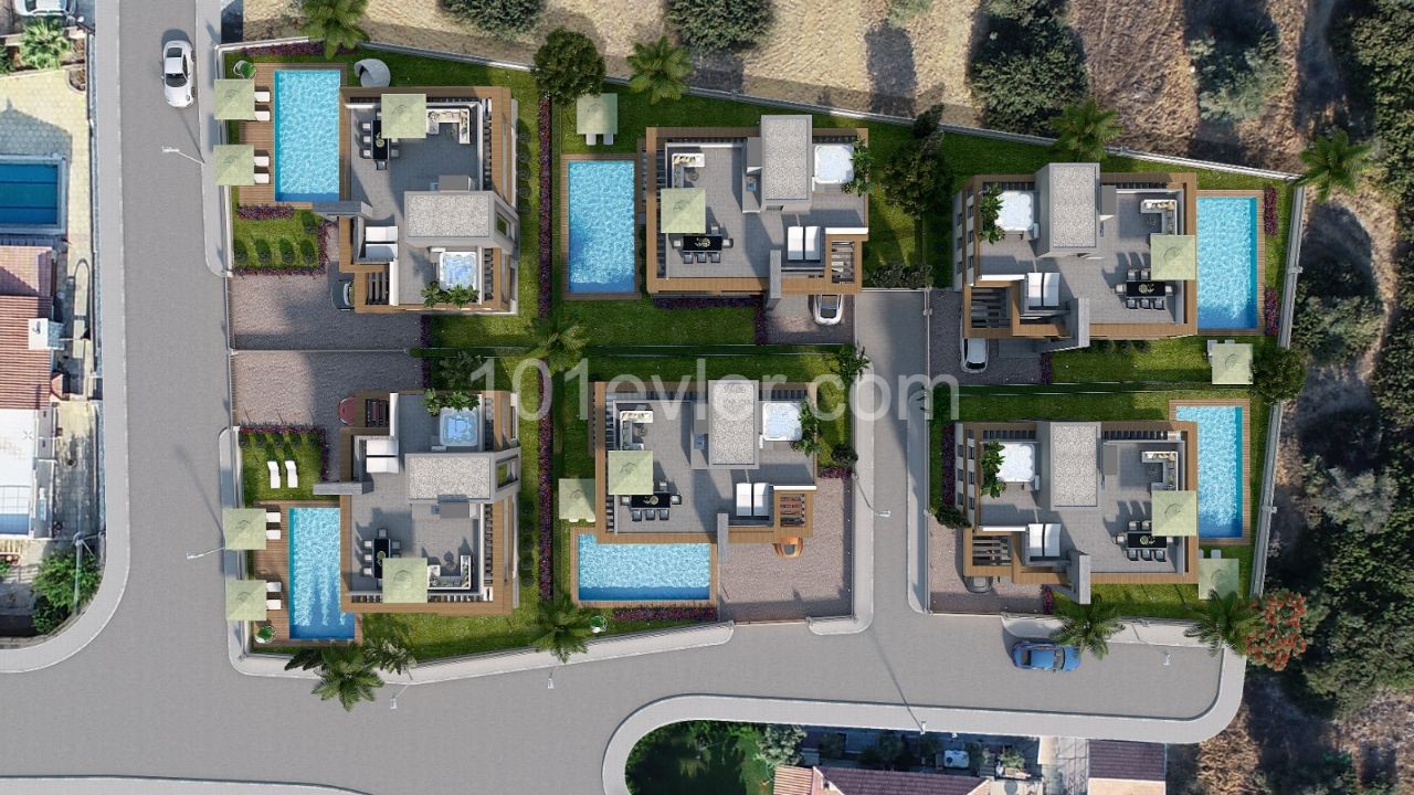 NEUE VILLA MIT BERGBLICK MIT POOL ZUM VERKAUF IN CHATALKÖY! ** 