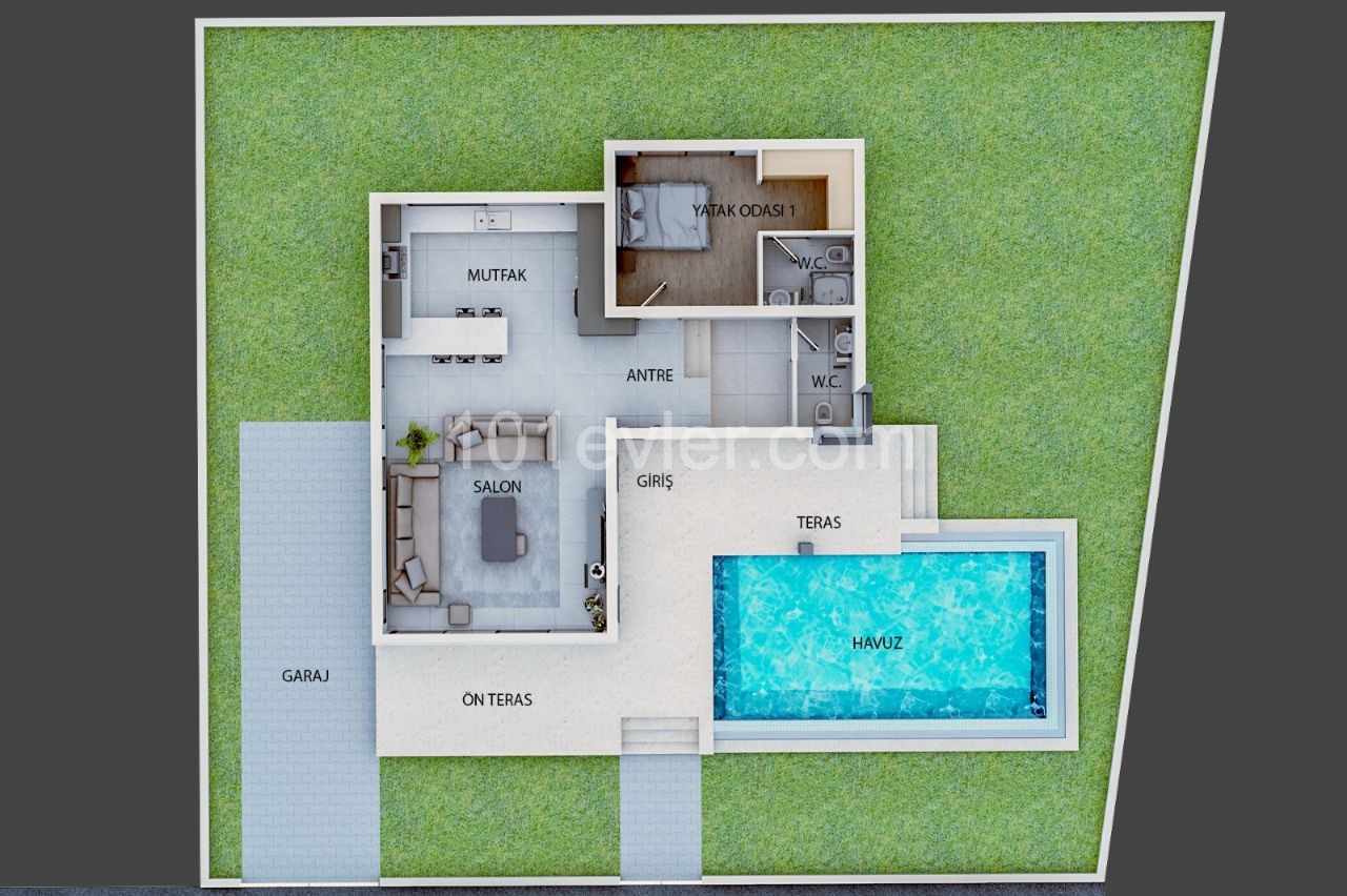 ULTRA LUXURIOUS MODERN 4+1 VILLAS FOR SALE IN ÇATALKÖY! ** 