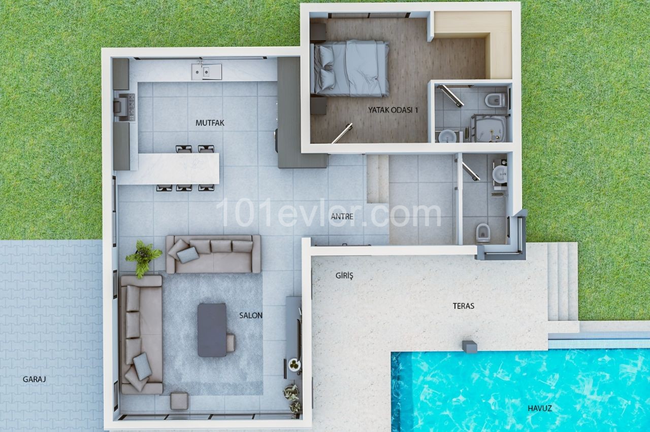 ULTRA LUXURIOUS MODERN 4+1 VILLAS FOR SALE IN ÇATALKÖY! ** 