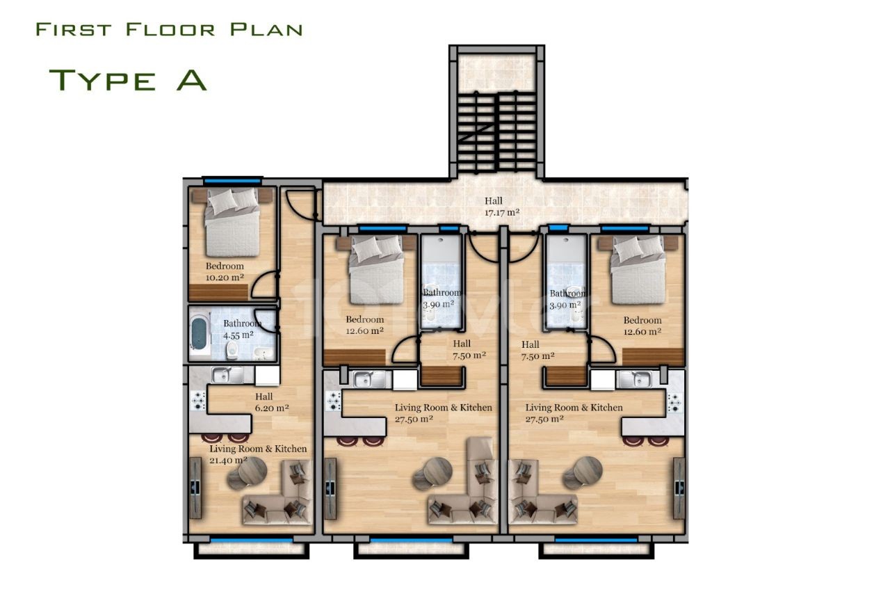 1+1 FLATS FOR SALE FOR LIFE AND COMMERCIAL PURPOSE IN A NEW PROJECT IN KYRENIA ALSANCAK! ** 