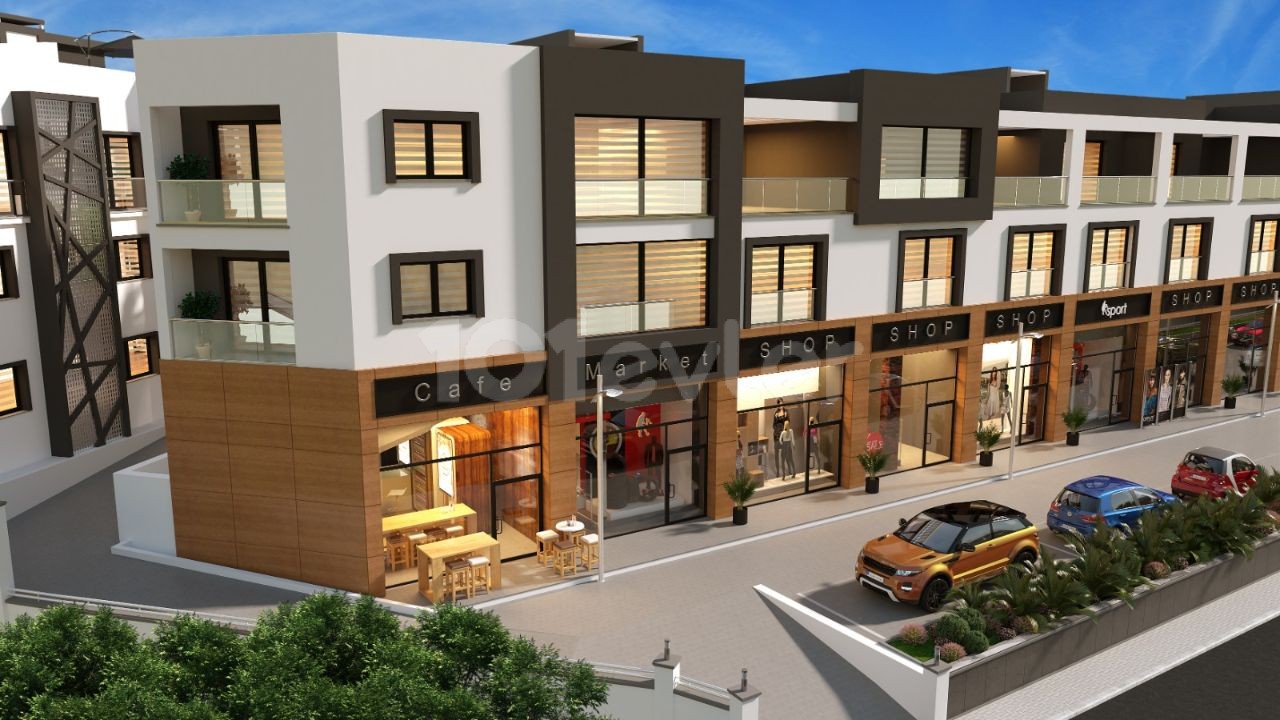 3+1 FLATS FOR SALE FOR LIVING AND COMMERCIAL PURPOSE IN A NEW PROJECT IN KYRENIA ALSANCAK! ** 