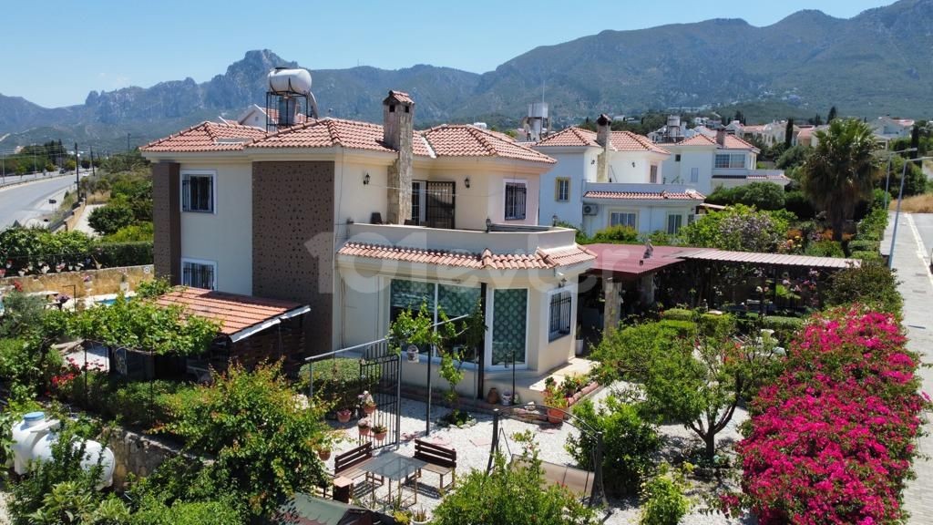 LUXURY VILLA WITH POOL FOR SALE WITH SEA VIEW THAT DOES NOT CLOSE THE WAY ON THE RING ROAD IN KYRENIA! ** 