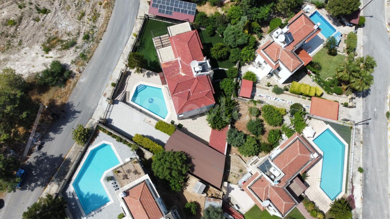 4 + 1 VILLA WITH A WONDERFUL GARDEN AND A PRIVATE POOL IN THE BELLAPAIS DISTRICT OF KYRENIA! ** 