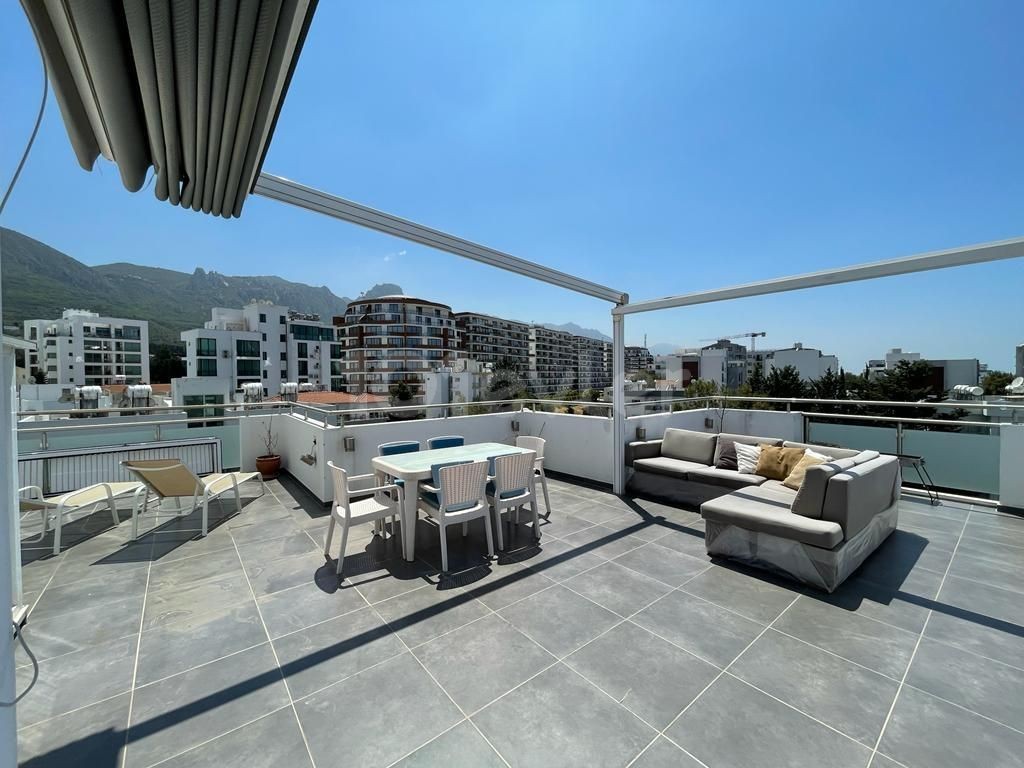 3+1 PENTHOUSE FOR SALE WITH A LARGE TERRACE IN THE CENTER OF KYRENIA ** 