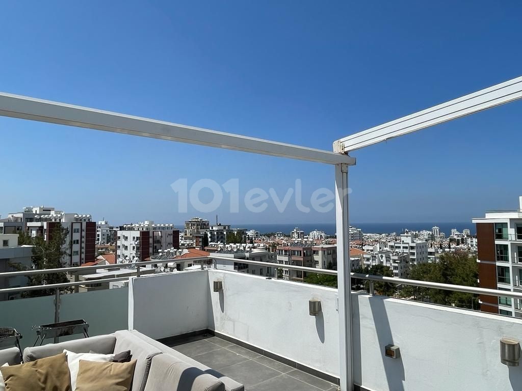 3+1 PENTHOUSE FOR SALE WITH A LARGE TERRACE IN THE CENTER OF KYRENIA ** 