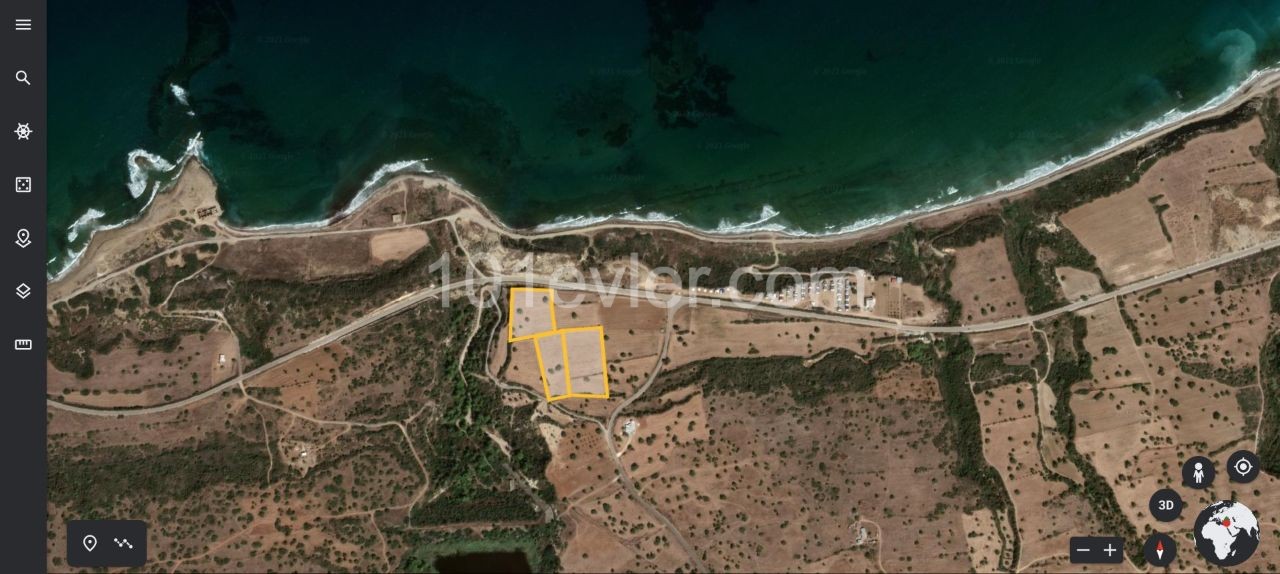 3 Dec Plots of Land at a Distance of 100 m from the Sea at Iskele Mersinlik ** 