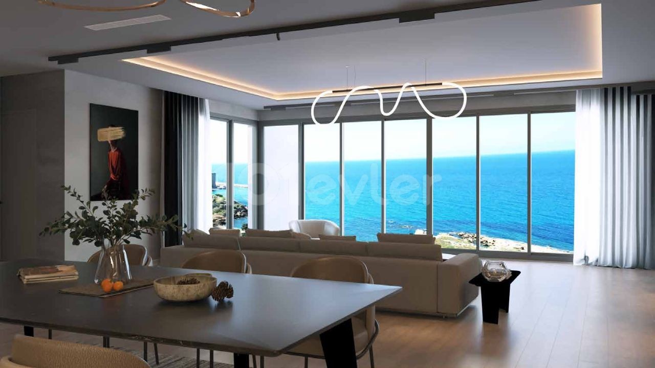 2+1 and 2+1 apartments with swimming pool and doublex apartments with swimming pool for sale in Kyrenia Center