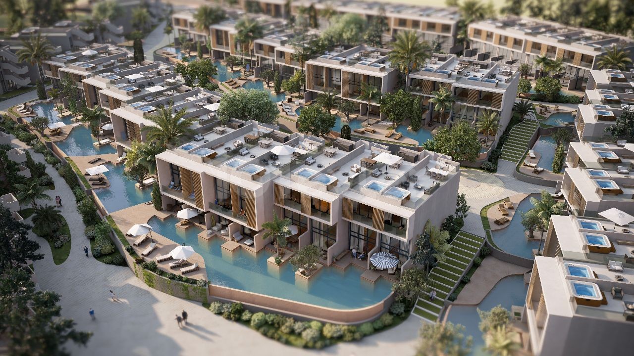 1+1 Penthouse-Wohnungen am Strand in Esentepe zu verkaufen
