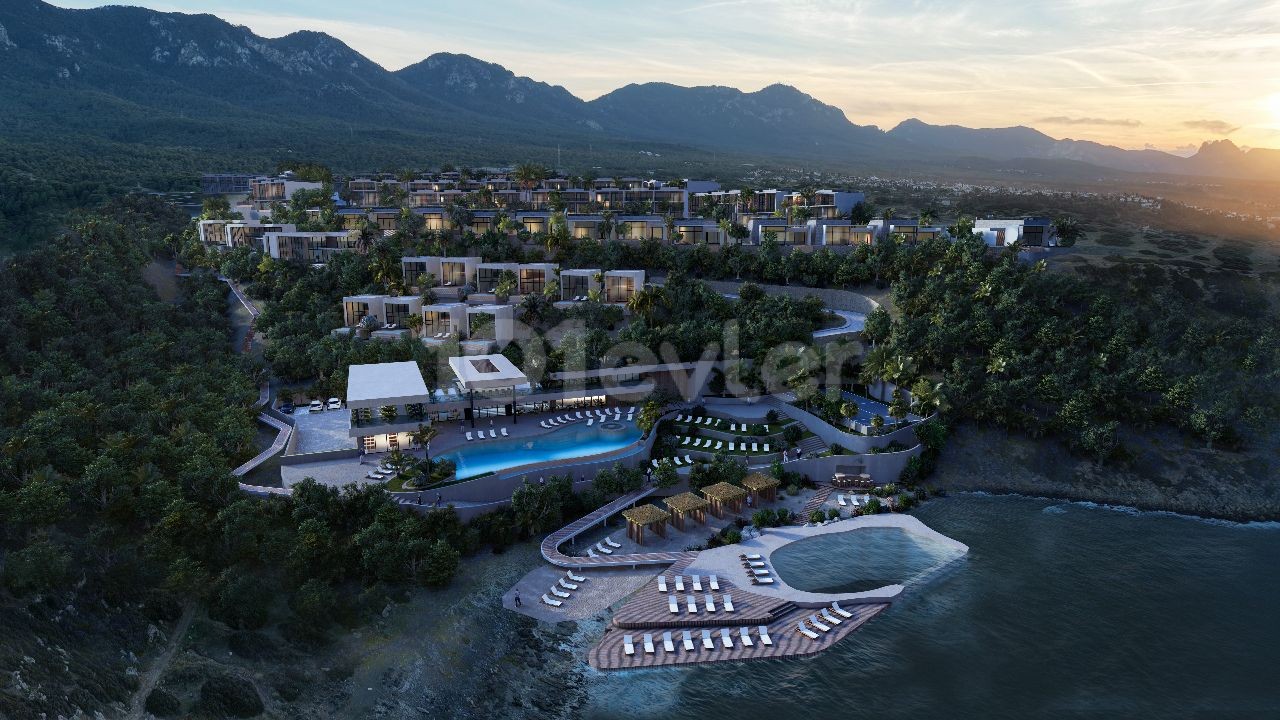 1+1 Penthouse-Wohnungen am Strand in Esentepe zu verkaufen