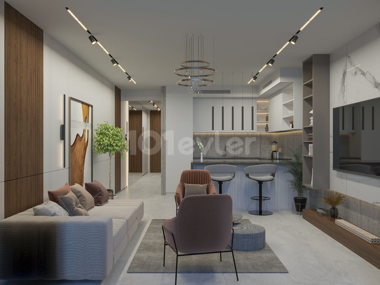 Esentepe'de Denize Sıfır Satılık 1+1 Penthouse Daireler