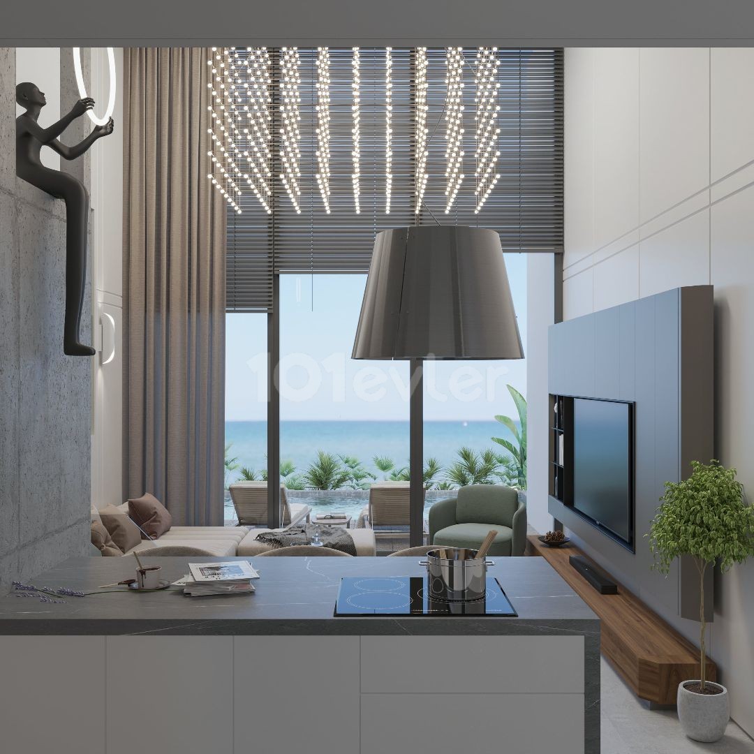 Beachfront 2+1 Apartments for Sale in Kyrenia Esentepe Region