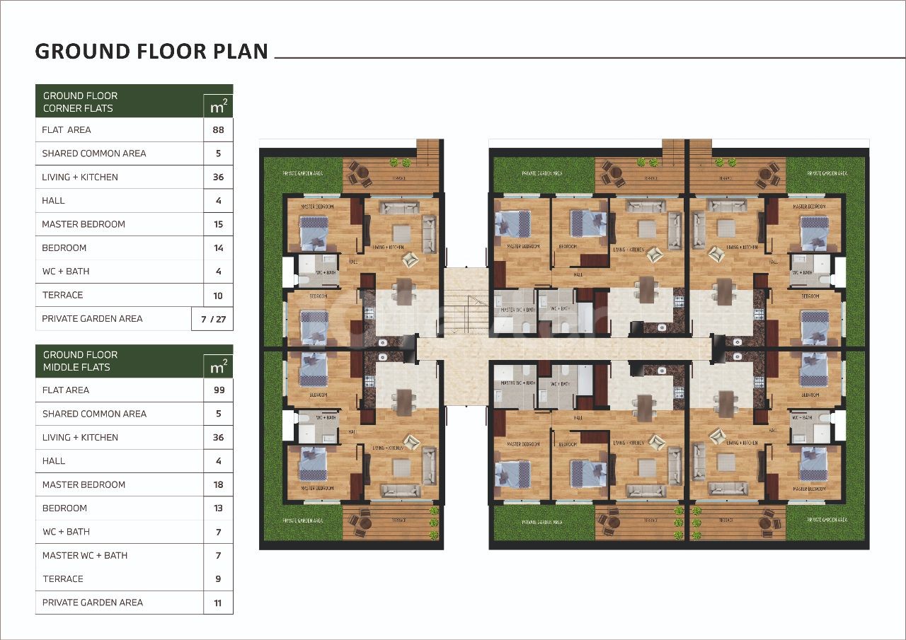 Flat For Sale in Alsancak, Kyrenia