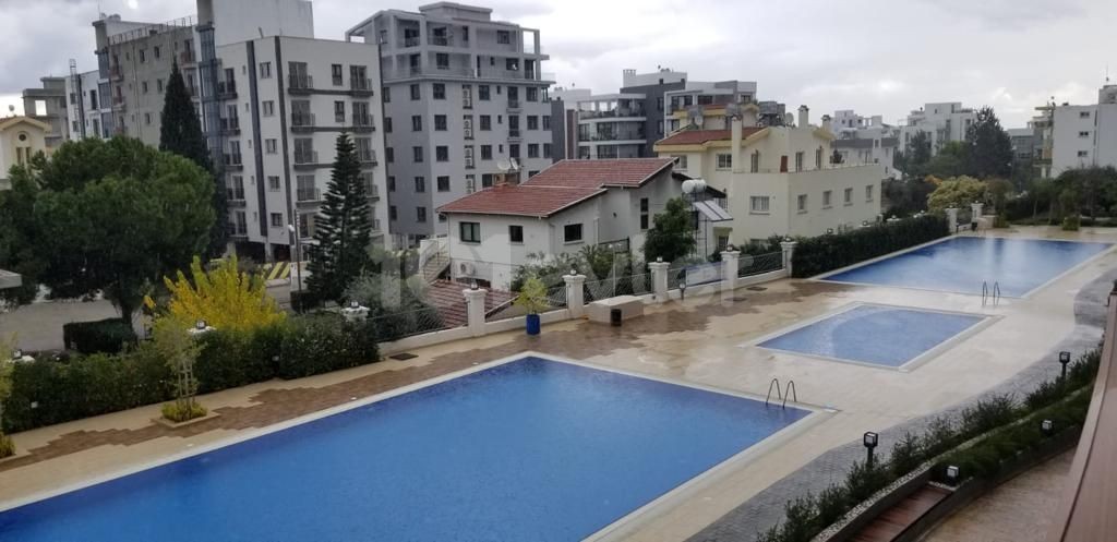 2+1 FLAT FOR RENT IN AKACAN ELEGANCE CENTER, CYPRUS, WITH MOUNTAIN AND POOL VIEW