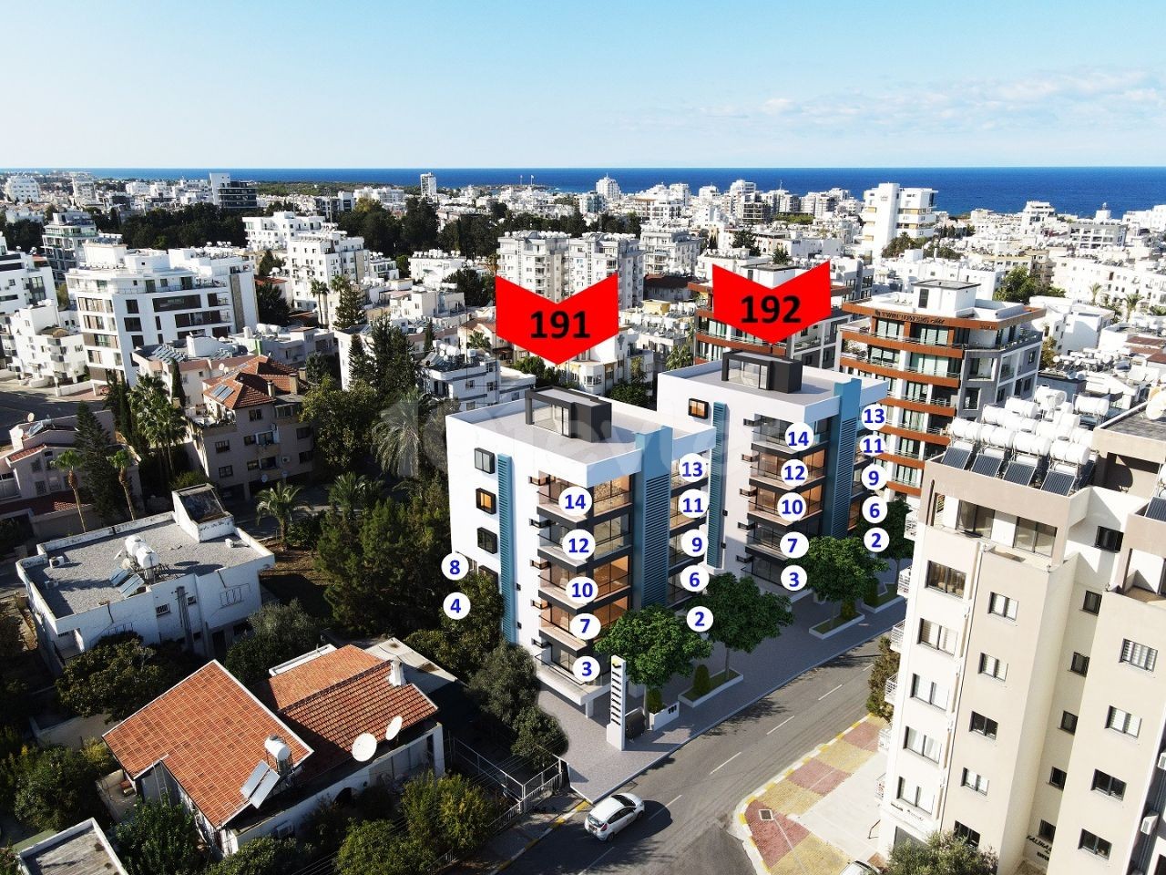 Luxuriöse 2+1-Wohnung im Kyrenia Center zu verkaufen