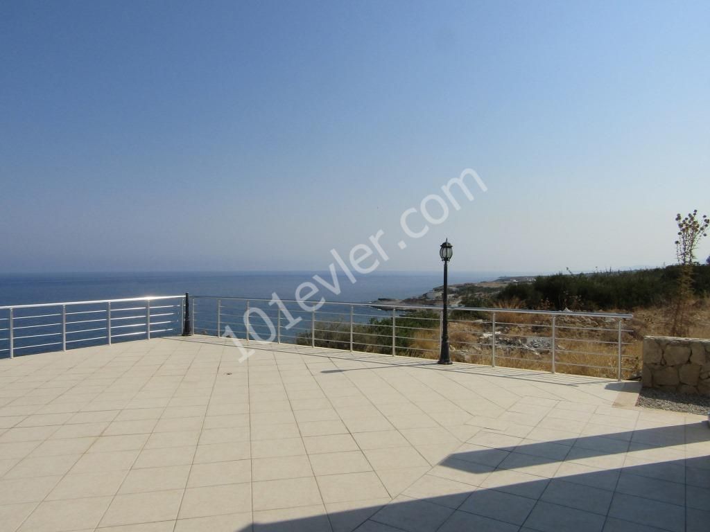 'Executive 3 bedroom Private VILLA, Perfect cliff top location situated directly above the shoreline giving amazing SEA VIEWs and sunsets. Very secluded, Private 10m x 5m infinity pool with separate 2m x 2m paddling pool. Large terraces, shade, Poolside WC and shower facilities. Stone BBQ, Off road 