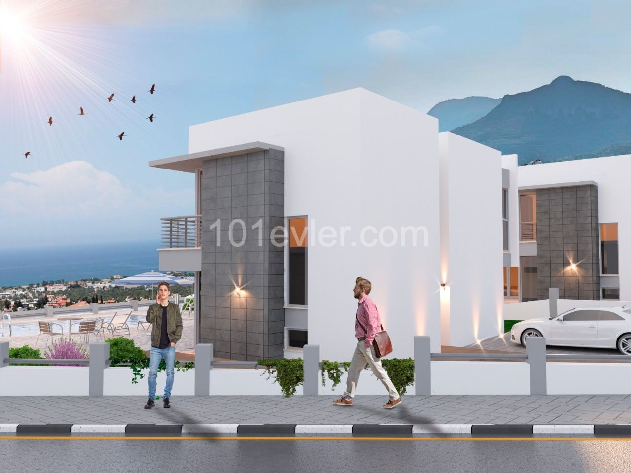 Modern Design 3 Bedroom Villa 3+1 with Infinity Swimming Pool